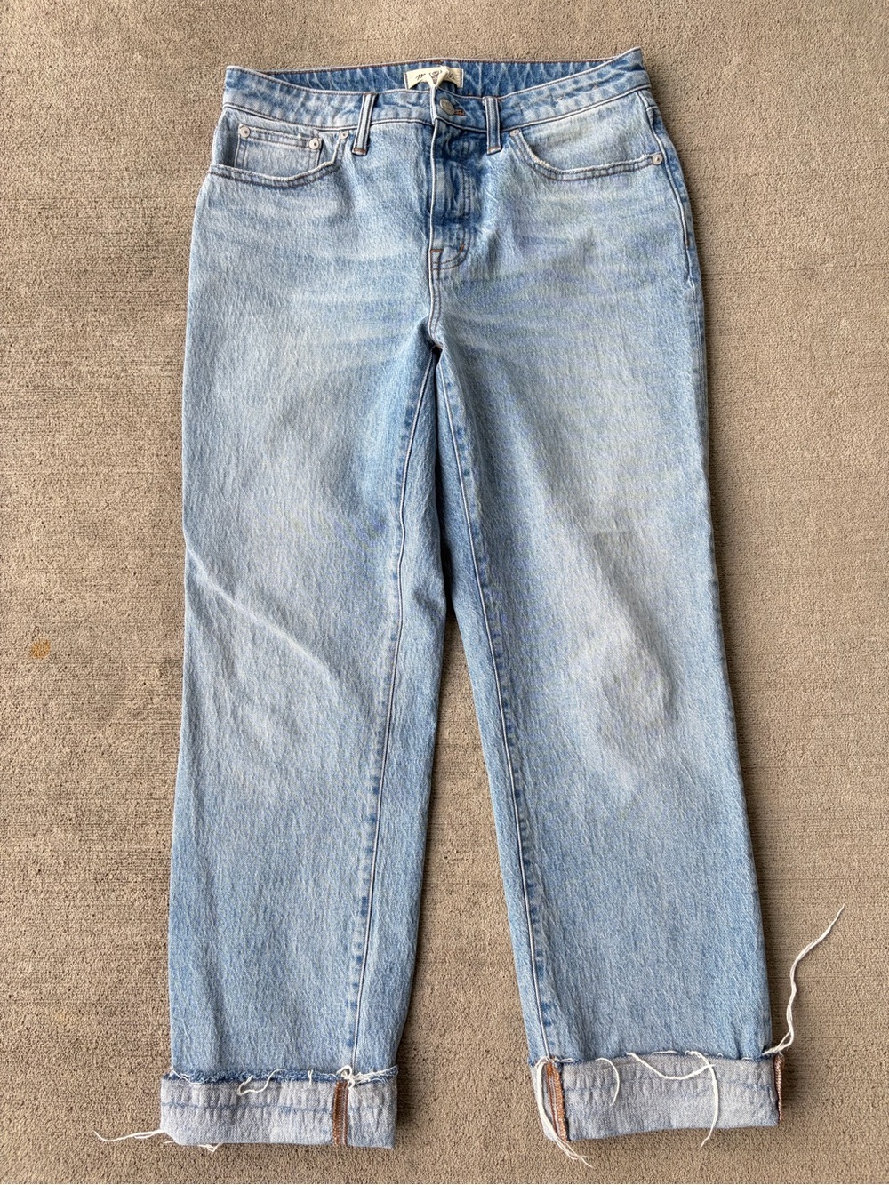 Madewell the curvy mid rise 90s straight leg denim jeans stretchy 29/8 high rise - Picture 1 of 5